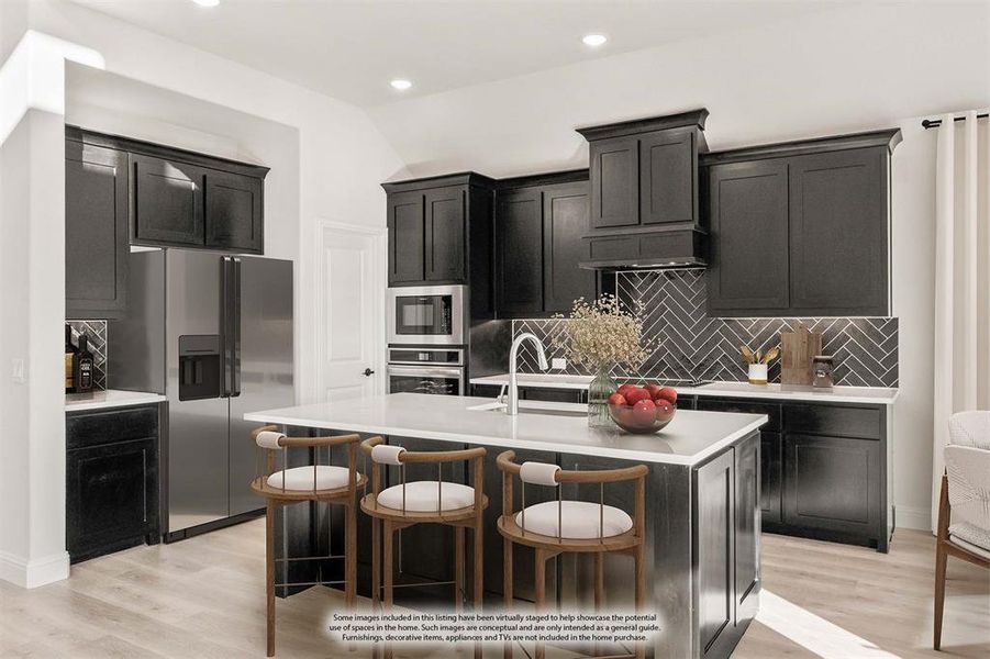 Furnished interior view inside a new home in Mockingbird Hills 60-65, Joshua (Image 8).