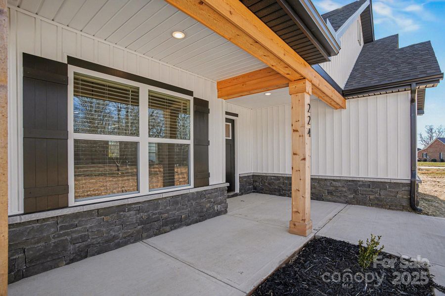Exterior details and patio area of a home in , Statesville (Image 3).