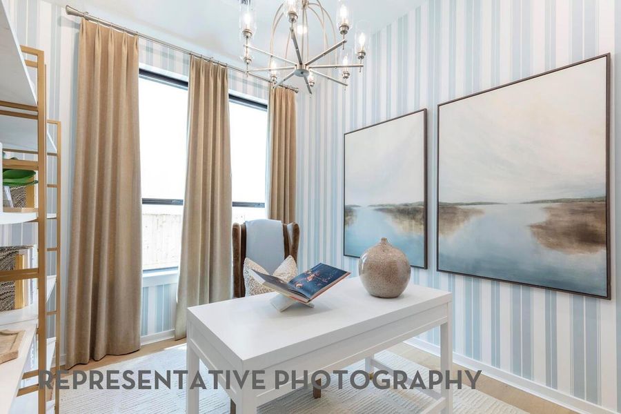 Furnished interior view inside a new home in Meridiana, Manvel (Image 17).