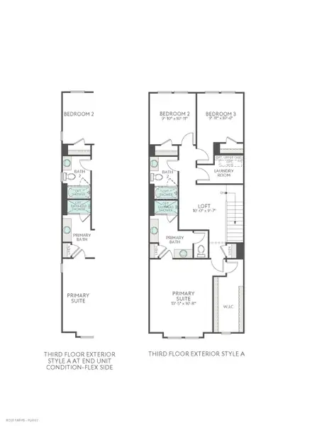 2D floor plan layout of this home in Ross Farms, Charlotte, NC (Image 4). 2D floor plan layout of this home in Ross Farms, Charlotte, NC (Image 4).