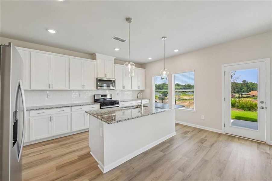 Furnished interior view inside a new home in Preserve at Mountain Creek, Pendergrass (Image 7).