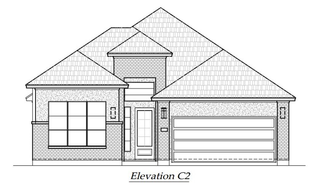 Representative exterior photo of a completed home built from the Hampton by Chesmar Homes in Buffalo Crossing – New Phase Now Preselling, Cibolo, TX (Image 5). Representative exterior photo of a completed home built from the Hampton by Chesmar Homes in Buffalo Crossing – New Phase Now Preselling, Cibolo, TX (Image 5).