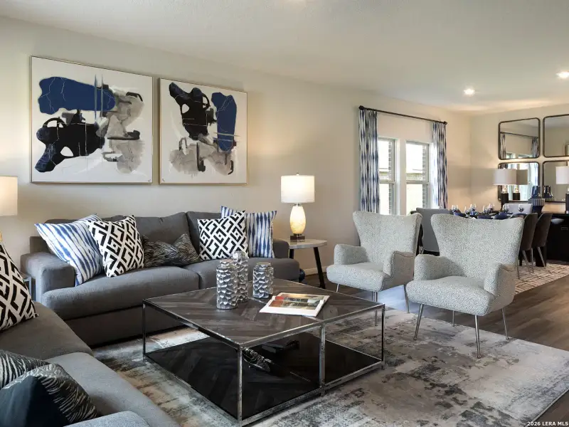 Furnished interior view inside a new home in , San Antonio (Image 4).