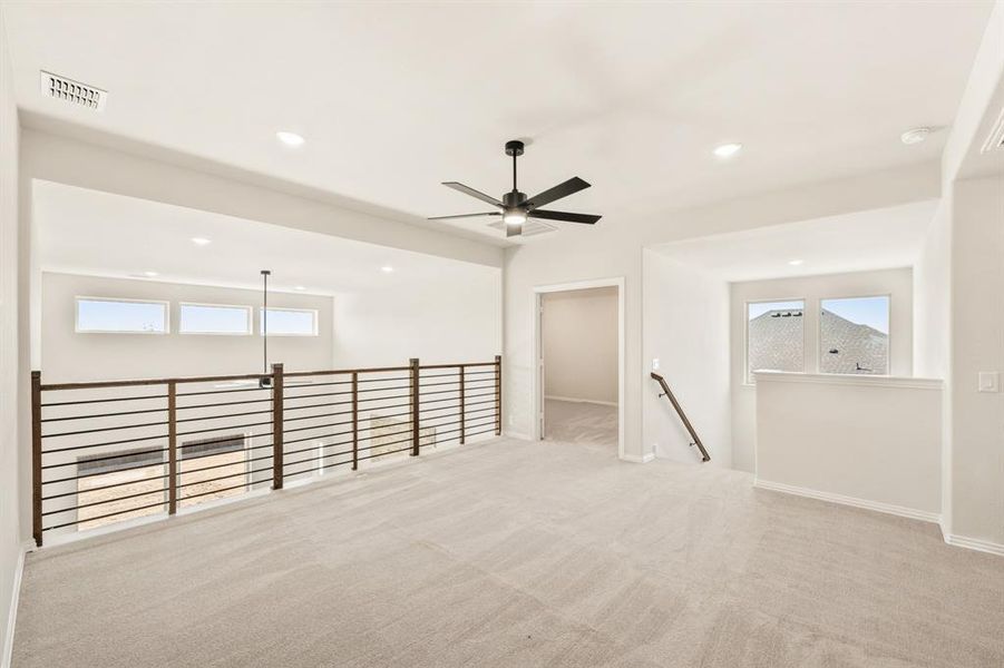 Spacious, unfurnished interior of a new home in Parks at Panchasarp Farms, Burleson (Image 22). Spacious, unfurnished interior of a new home in Parks at Panchasarp Farms, Burleson (Image 22).