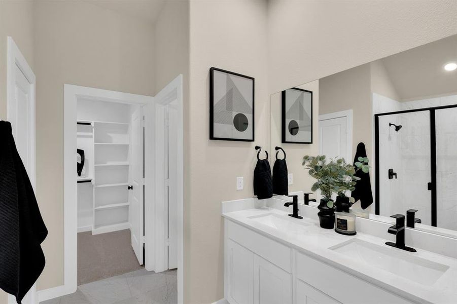 Furnished interior view inside a new home in Hadley Farms, Godley (Image 18).