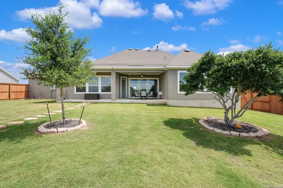 Exterior details and patio area of a home in , Castroville (Image 4). Exterior details and patio area of a home in , Castroville (Image 4).