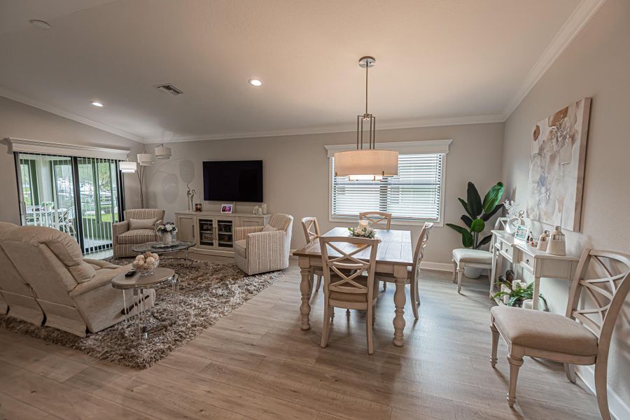 Furnished interior view inside a new home in , Port St. Lucie (Image 17).