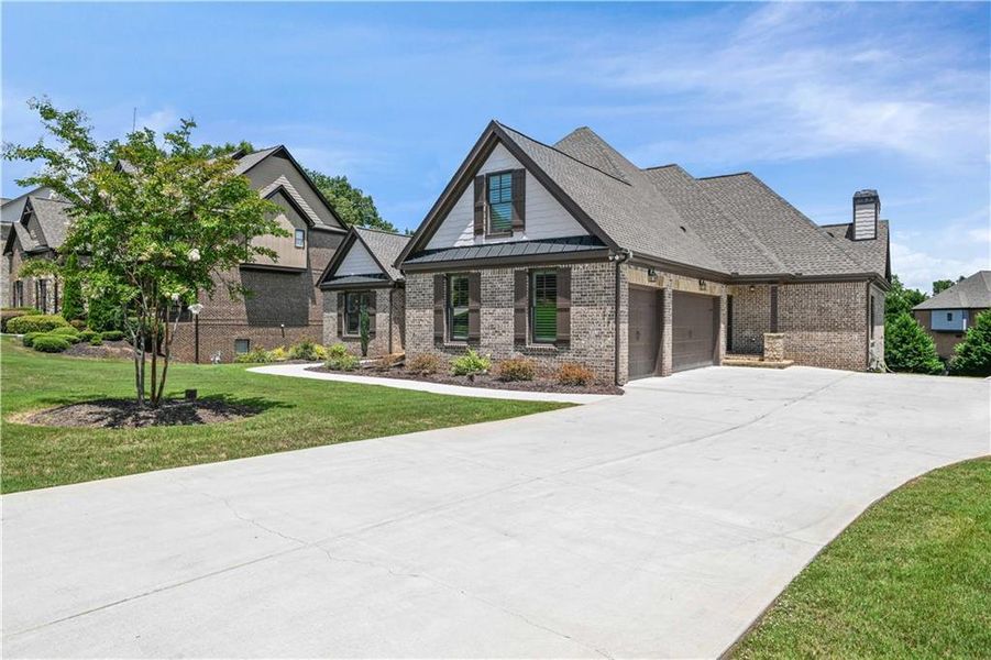 Front exterior of a new home in , Auburn, GA, highlighting curb appeal (Image 23).
