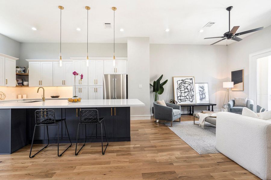 Furnished interior view inside a new home in , Houston (Image 11).