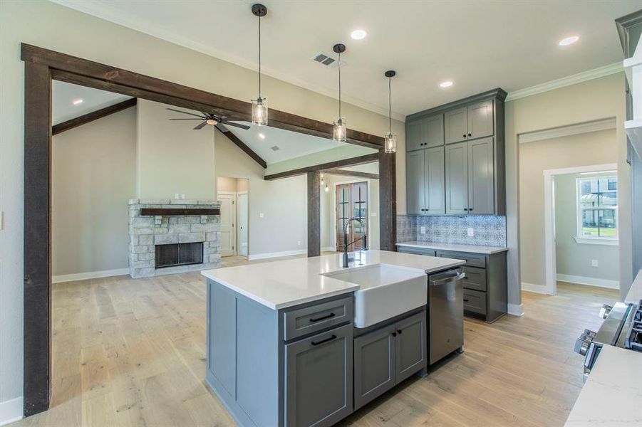 Furnished interior view inside a new home in , Robinson (Image 6). Furnished interior view inside a new home in , Robinson (Image 6).