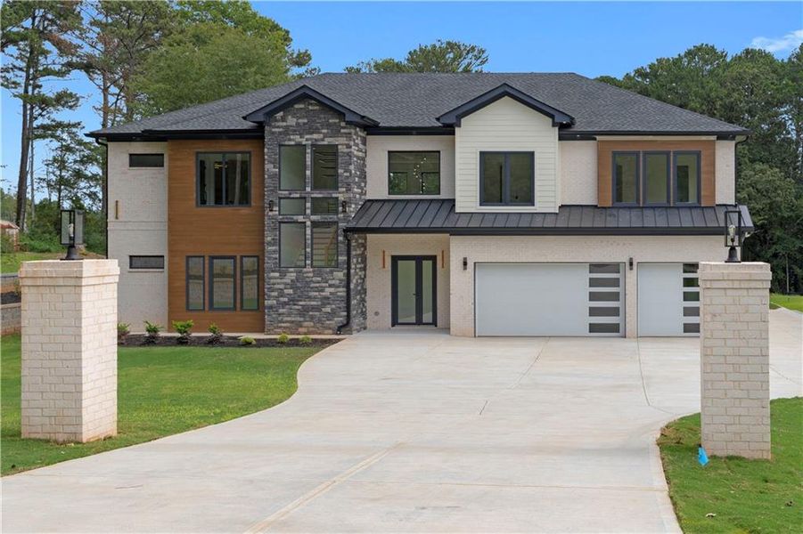 Front exterior of a new home in , Conyers, GA, highlighting curb appeal (Image 2).