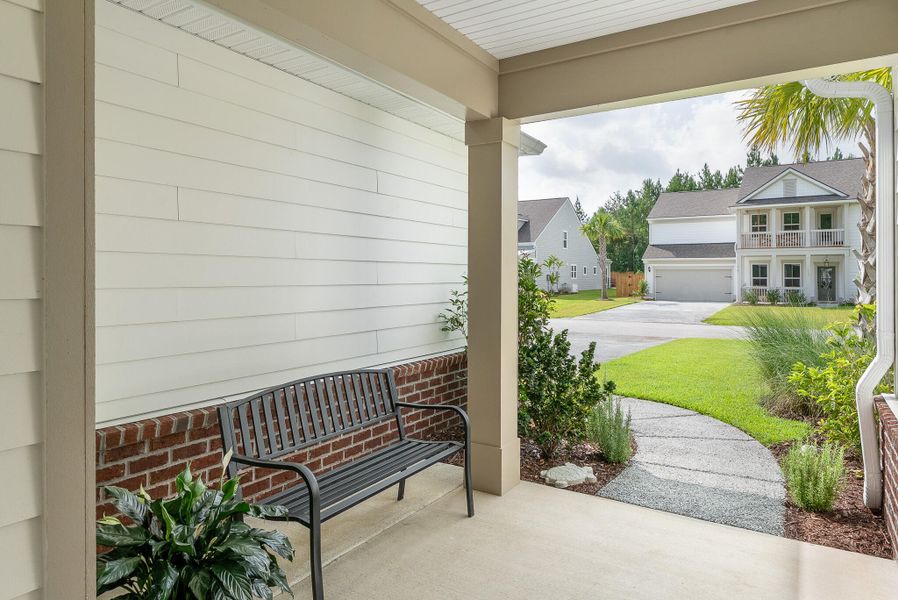 Exterior details and patio area of a home in Sea Island Preserve, Johns Island (Image 3).