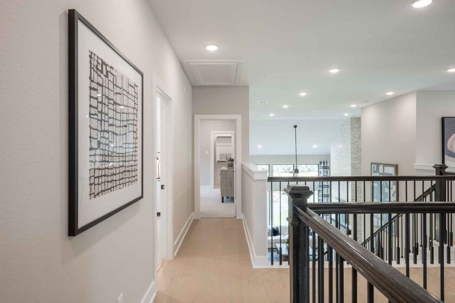 Representative furnished interior of a home built from the Barnhart by Tri Pointe Homes in Amethyst at Azalea Trails, Cypress (Image 39).