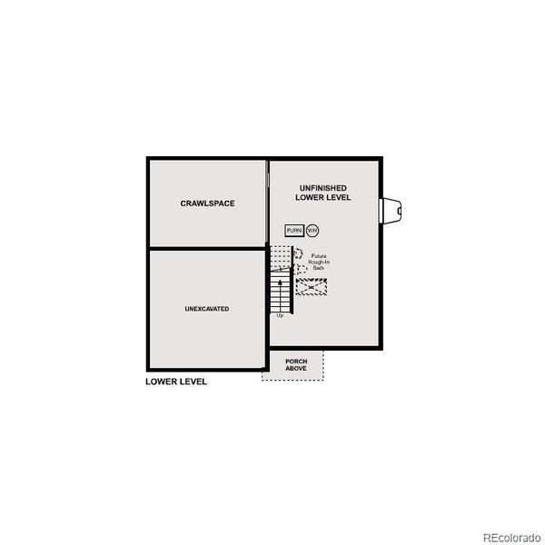 2D floor plan layout of this home in Anthology North, Parker, CO (Image 6).