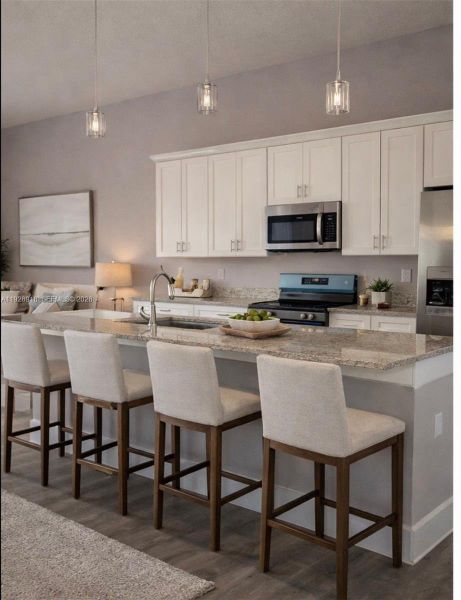 Furnished interior view inside a new home in , Sebring (Image 32).