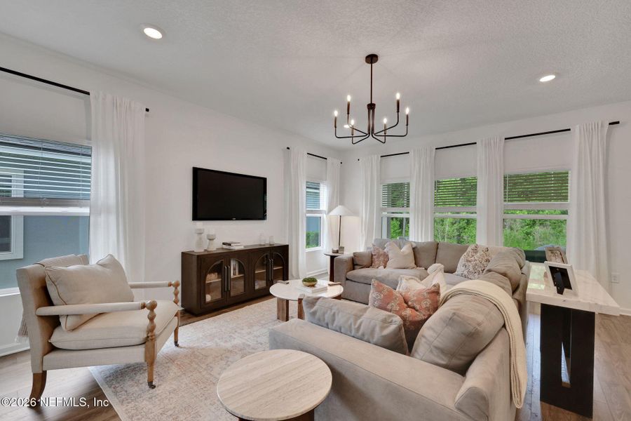 Furnished interior view inside a new home in Diamond Springs, Jacksonville (Image 27).
