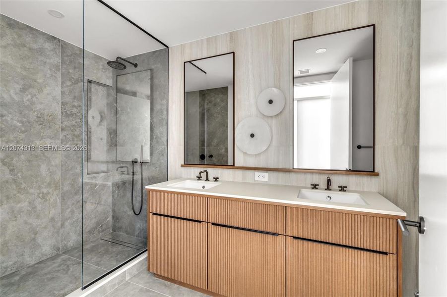 Furnished interior view inside a new home in , Miami (Image 13).