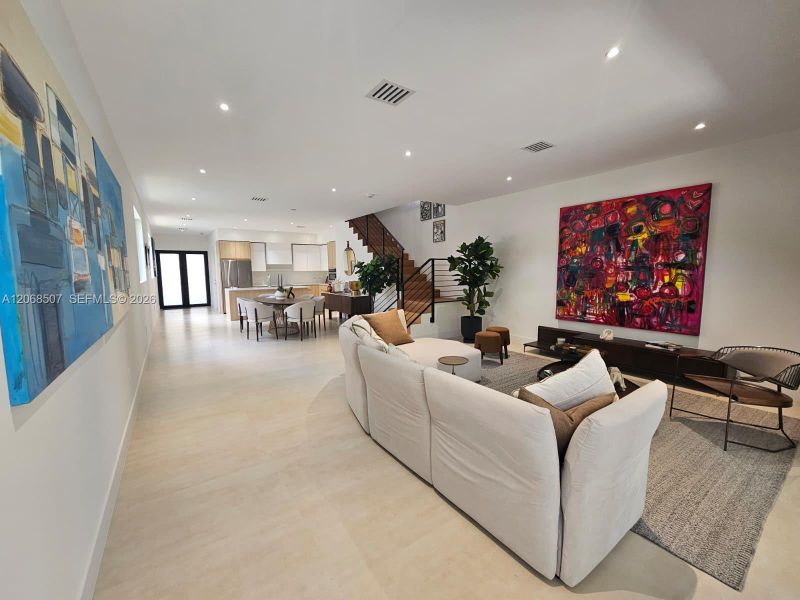 Furnished interior view inside a new home in , Miami (Image 15). Furnished interior view inside a new home in , Miami (Image 15).
