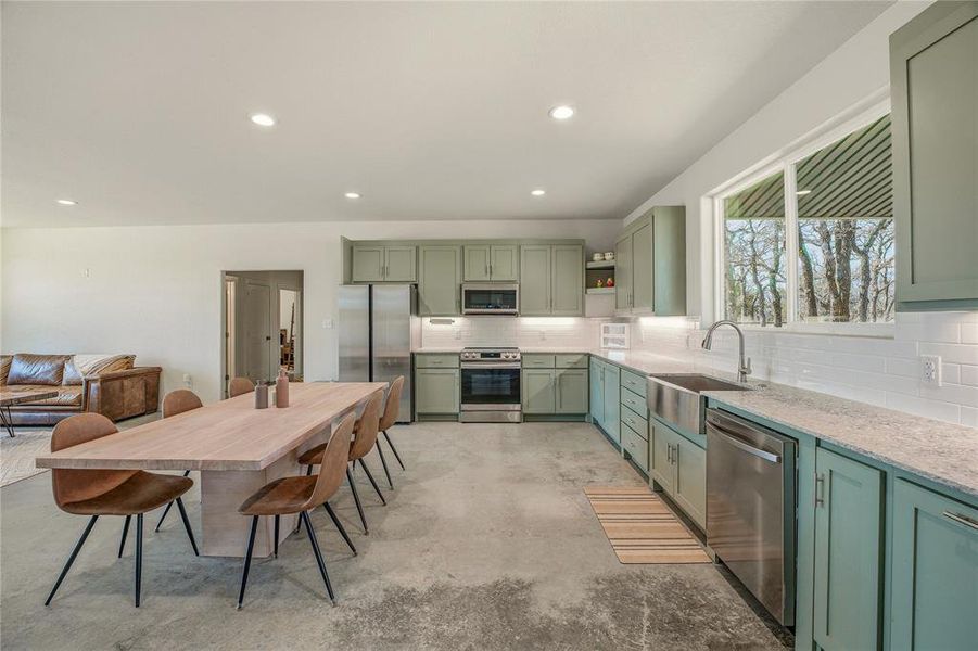 Furnished interior view inside a new home in , Santo (Image 9).