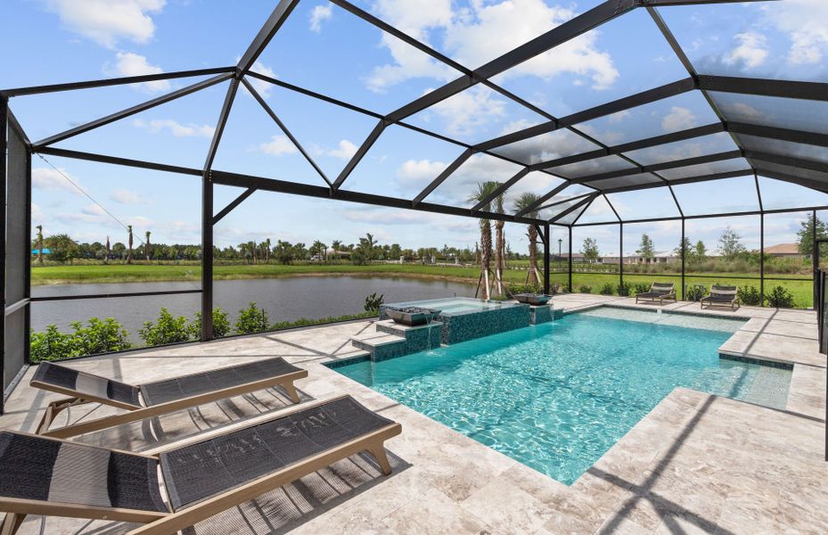 Beautiful sparkling pool Beautiful sparkling pool