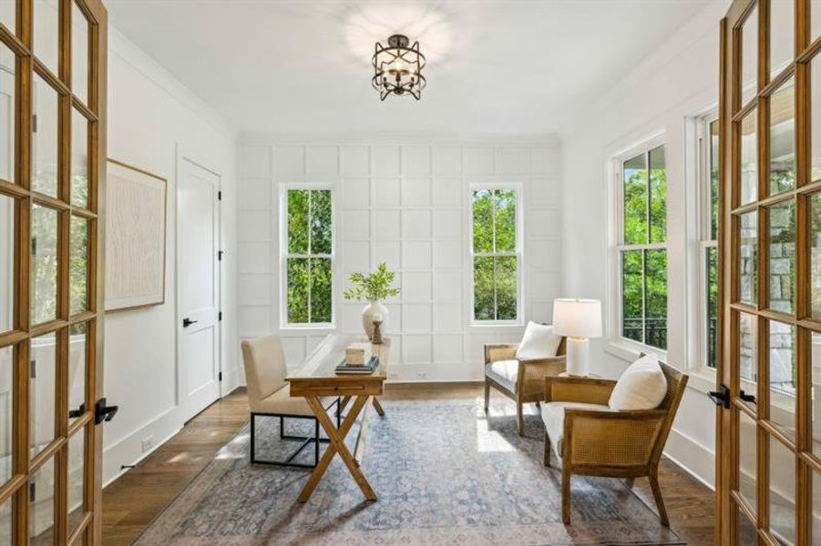 Furnished interior view inside a new home in , Atlanta (Image 39).