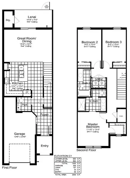 2D floor plan layout for the Winslow by Neal Communities in SkySail, Naples, FL (Image 3).