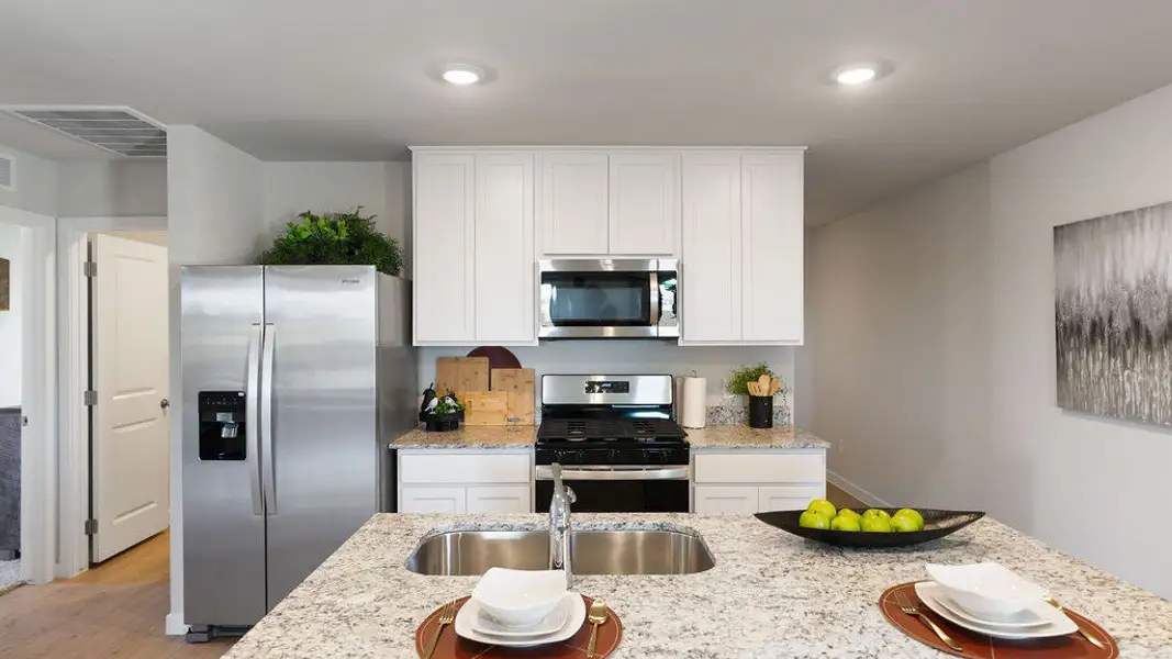 Furnished interior view inside a new home in Waldron Estates, Corpus Christi (Image 4).