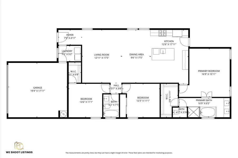 2D floor plan layout of this home in Cypress Oaks North, Cypress, TX (Image 4).
