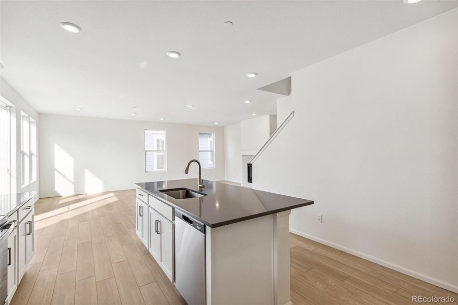 Furnished interior view inside a new home in Turnberry, Commerce City (Image 12).