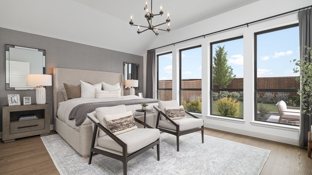 Representative furnished interior of a home built from the 3295W by Perry Homes in Jordan Ranch, Katy (Image 8).