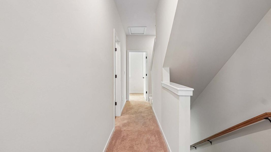 Representative unfurnished interior of a home built from the Carlton by D.R. Horton in Kingman Townhomes, Charlotte (Image 21). Representative unfurnished interior of a home built from the Carlton by D.R. Horton in Kingman Townhomes, Charlotte (Image 21).