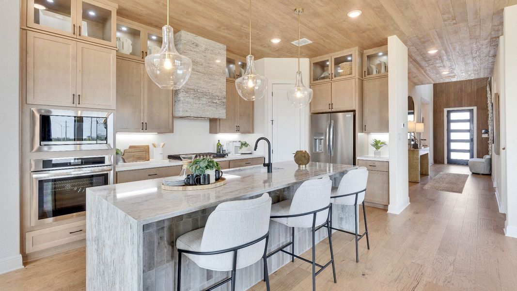 Representative furnished interior of a home built from the Elm by Brightland Homes in Aldeana, Bonney (Image 5).