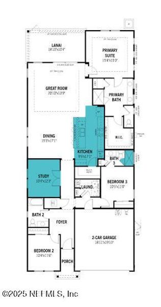 2D floor plan layout of this home in RiverTown - WaterSong, St. Johns, FL (Image 2). 2D floor plan layout of this home in RiverTown - WaterSong, St. Johns, FL (Image 2).