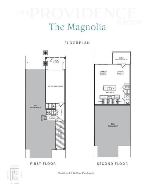 The Magnolia Floorplan - Level 1 & 2 The Magnolia Floorplan - Level 1 & 2