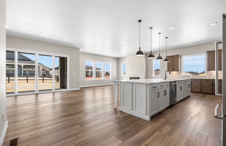 Furnished interior view inside a new home in Hilltop at Inspiration, Aurora (Image 10).