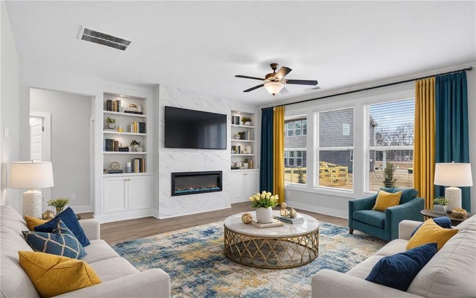 Furnished interior view inside a new home in , Stockbridge (Image 10).