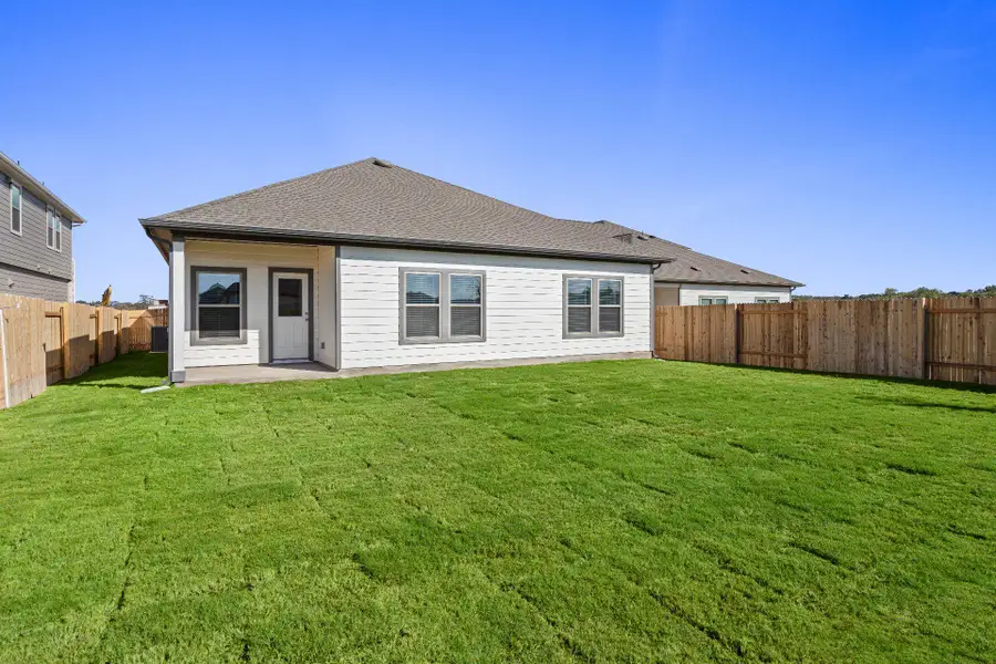 Rear of Home and Private Backyard Rear of Home and Private Backyard