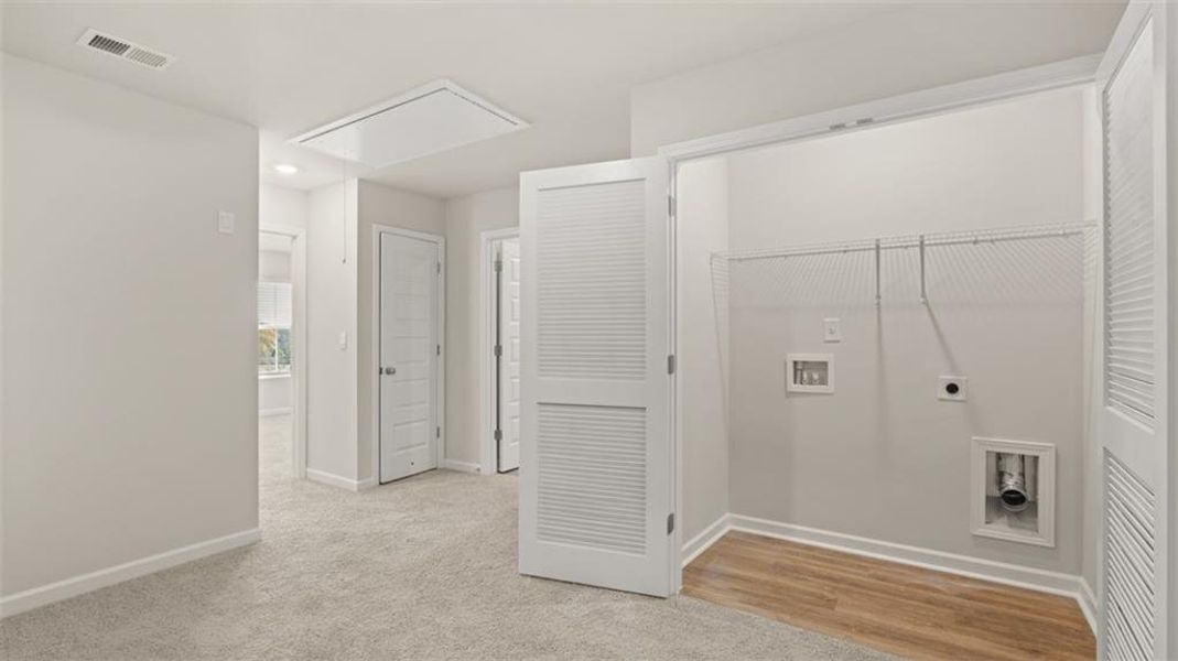Spacious, unfurnished interior of a new home in Brookland Commons, Monroe (Image 24).