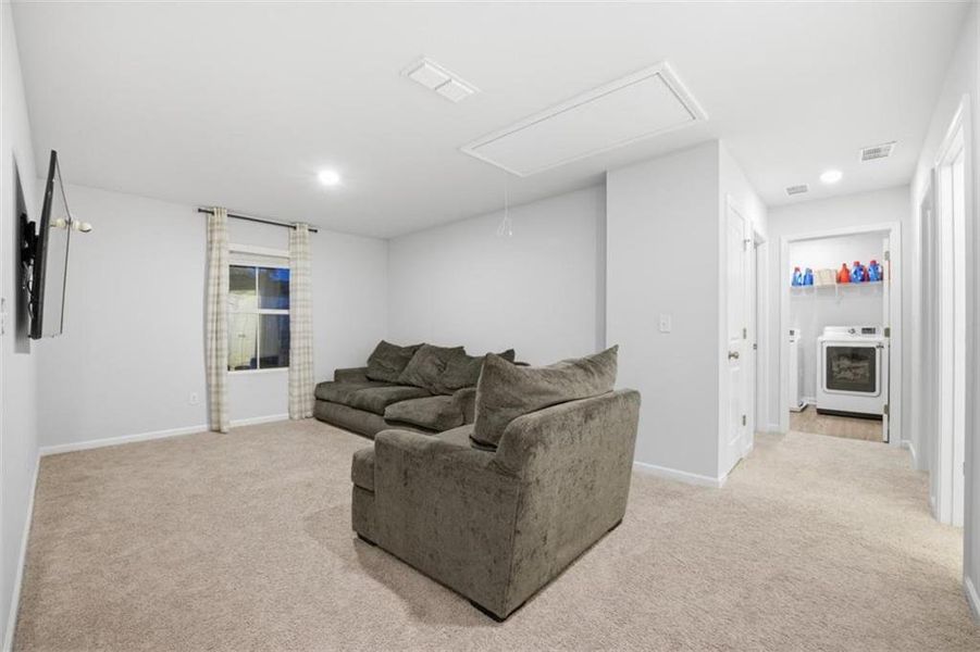Furnished interior view inside a new home in Kingsley Creek, Lithonia (Image 17). Furnished interior view inside a new home in Kingsley Creek, Lithonia (Image 17).