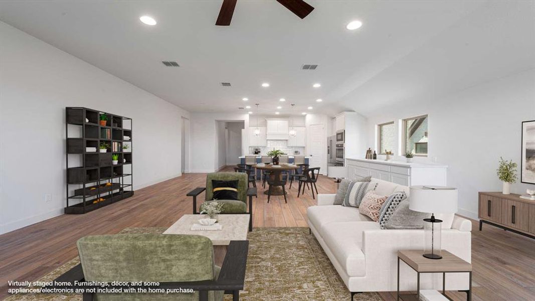 Furnished interior view inside a new home in Talon Hills 60'/70', Fort Worth (Image 14).