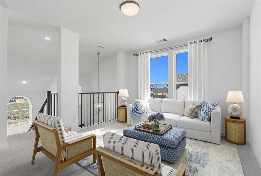 Furnished interior view inside a new home in Wellington: 40ft. lots, Haslet (Image 14).