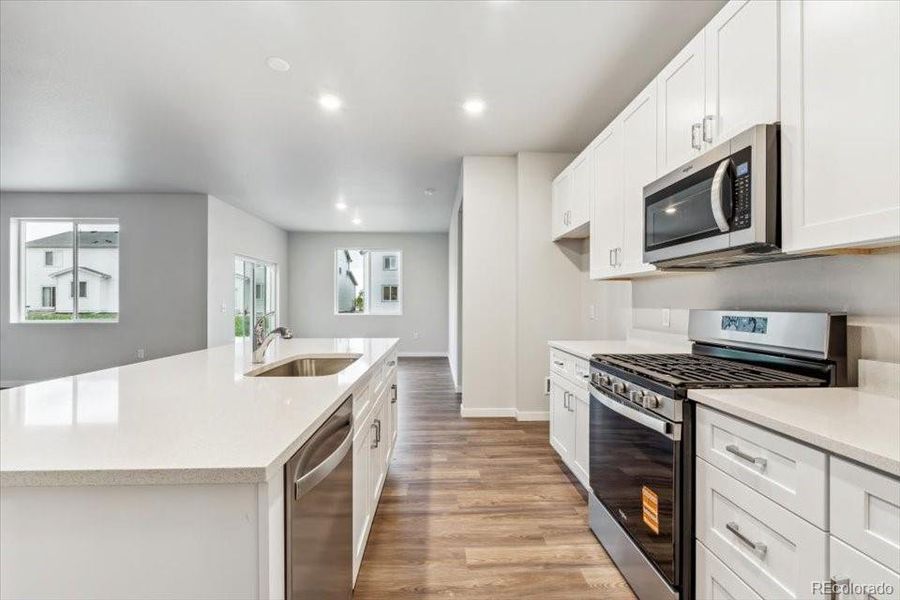Furnished interior view inside a new home in Spring Valley Ranch, Elizabeth (Image 9).