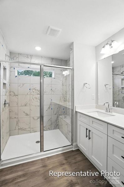 Furnished interior view inside a new home in Harrisburg Village Townhomes, Harrisburg (Image 8).