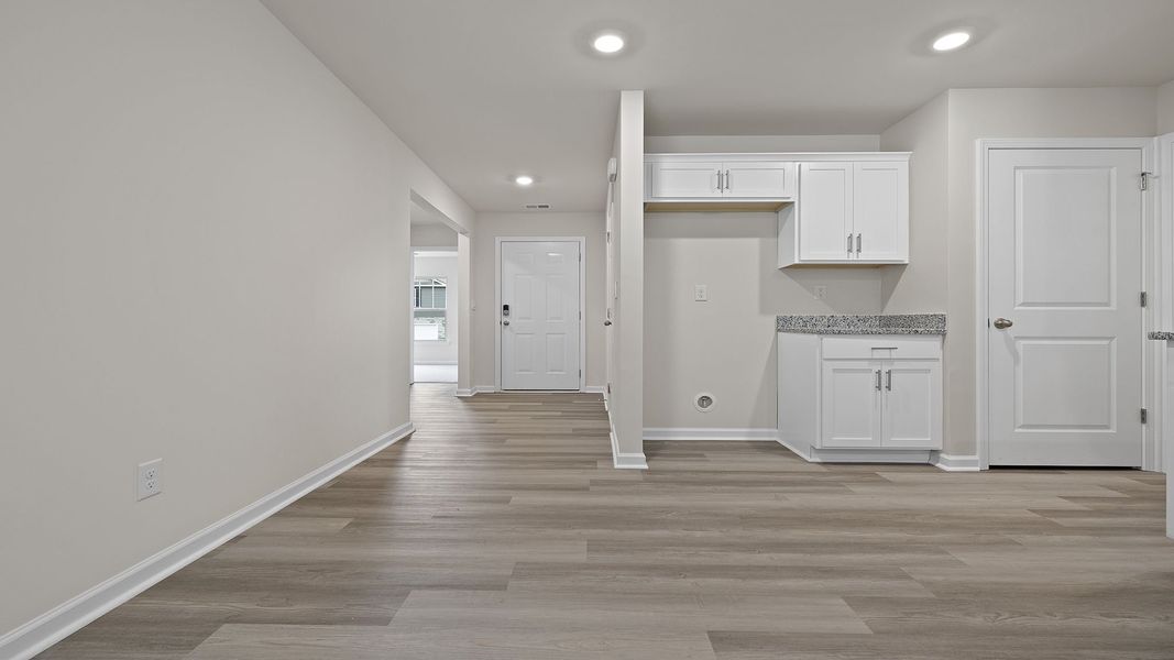 Spacious, unfurnished interior of a new home in Bentley Park, Greenwood (Image 18). Spacious, unfurnished interior of a new home in Bentley Park, Greenwood (Image 18).
