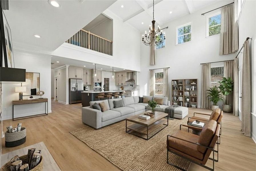 Furnished interior view inside a new home in , Griffin (Image 8). Furnished interior view inside a new home in , Griffin (Image 8).