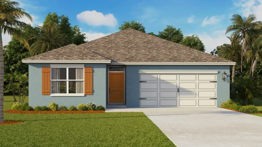 Representative exterior photo of a completed home built from the Lakeside by D.R. Horton in James Landing, Leesburg, FL (Image 24).