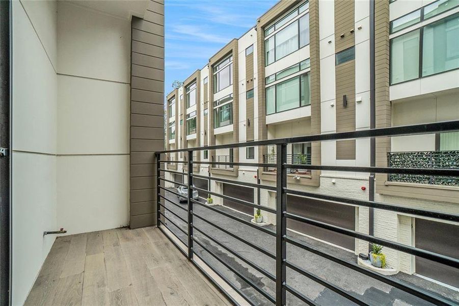 Exterior details and patio area of a home in , Atlanta (Image 33).