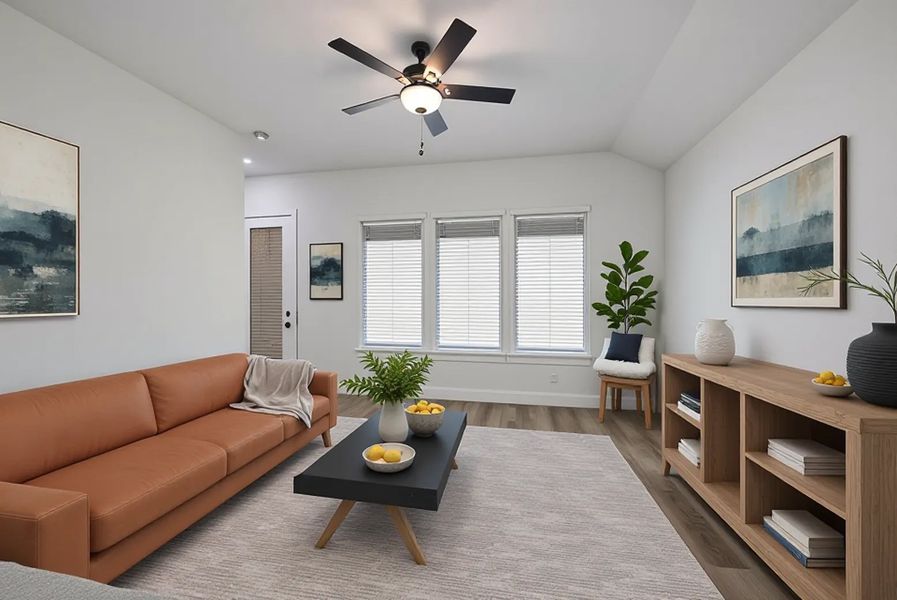 Furnished interior view inside a new home in Crown Ridge Manor, San Antonio (Image 7).
