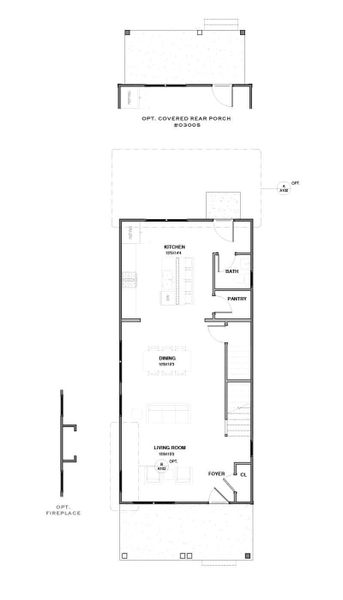 2D floor plan layout for the The Jackson by New Leaf Builders in Riverlights, Wilmington, NC (Image 3). 2D floor plan layout for the The Jackson by New Leaf Builders in Riverlights, Wilmington, NC (Image 3).