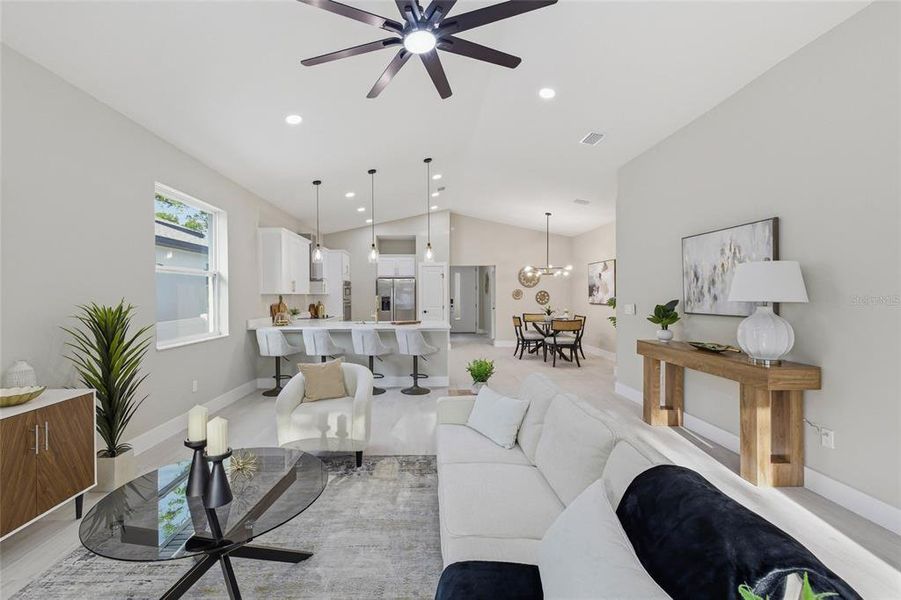Furnished interior view inside a new home in , Tampa (Image 11).